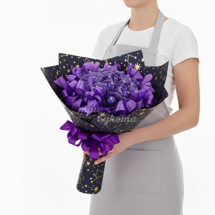 Букет из 15 шоколадных конфет